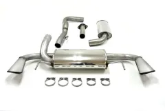 Sports exhaust for Opel Astra J OPC 2.0 from year 2012 ø 76mm made of stainless steel with EC approval (registration-free)