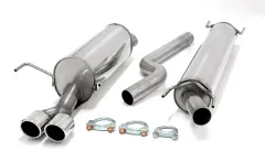 Sports exhaust Simons for Opel Astra H GTC hatchback ø 63.5mm made of stainless steel with EC approval (registration-free)