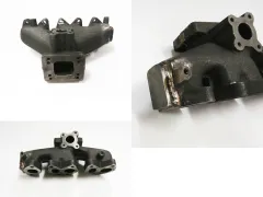 Turbo manifold for VR5 10v cast nickel T3 + T4 flange + Audi S2 or 38mm WG connection