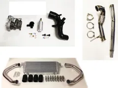 upgrade turbo kit for Audi S3 8L TT 8N up to 320hp plug&play with K04-023 upgrade + intake hose + BP + downpipe + LLK + BOV blue