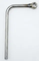 Curved water line for VR6 Turbo with a 14mm diameter ring eye, approx. 270mm long; outer pipe diameter 10mm
